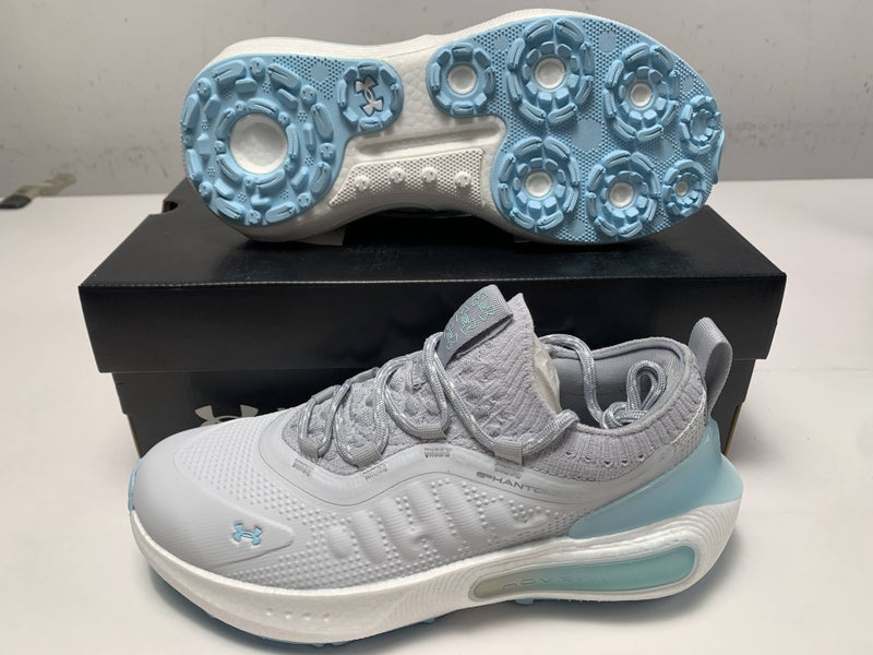 Under Armour Phantom Fore Waterproof Golf Shoes Grey Womens SZ 7.5 (3028244-101)