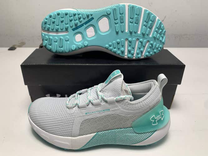 Under Armour Phantom Waterproof Golf Shoes Grey Women's SZ 7 (3027090-101)