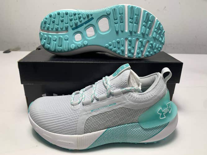 Under Armour Phantom Waterproof Golf Shoes Grey Women's SZ 7.5 (3027090-101)