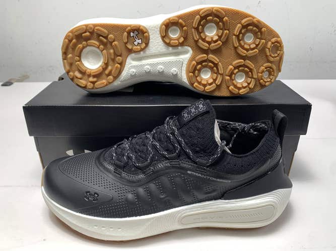 Under Armour Phantom Fore Waterproof Golf Shoes Black Mens SZ 11.5 (3027876-001)