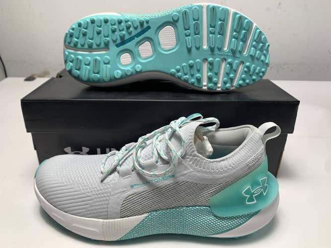 Under Armour Phantom Waterproof Golf Shoes Grey Women's SZ 9.5 (3027090-101)