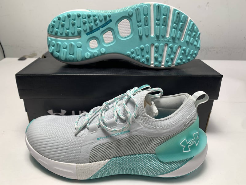 Under Armour Phantom Waterproof Golf Shoes Grey Women's SZ 9.5 (3027090-101)