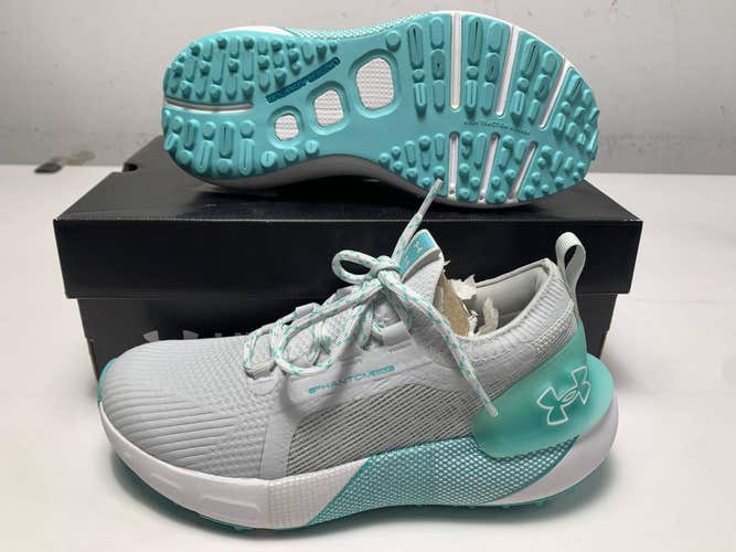 Under Armour Phantom Waterproof Golf Shoes Grey Women's SZ 7 (3027090-101)