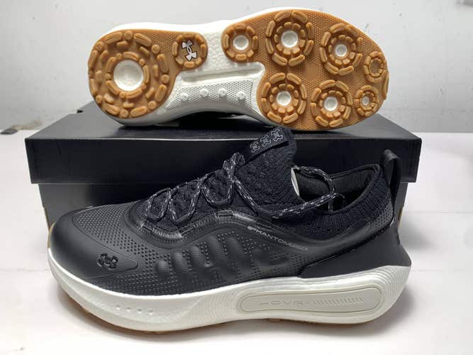 Under Armour Phantom Fore Waterproof Golf Shoes Black Mens SZ 11.5 (3027876-001)