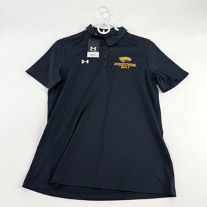 New Black Womens Under Armour UWSP Pointers Golf Polo | Womens M | E273
