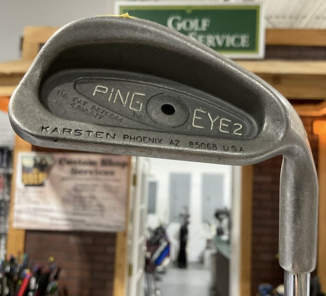 Ping EYE2 Karsten Black Dot #9 Iron 36" ZZ LITE Stiff Flex Steel Shaft RH USED