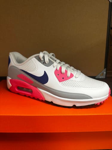 Men's Size M 8.5 (W 9.5) Nike Air Max 90 G Golf Shoes (New)