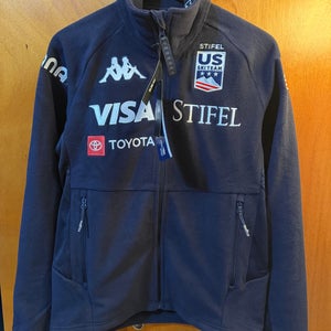 Kappa Navy US Ski Team Fleece Jacket Slim Fit Size M