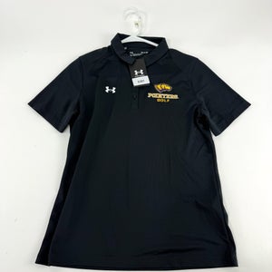 New Black Womens Under Armour UWSP Pointers Golf Polo | Womens S | E281