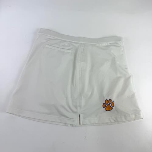 Used White UWSP Clemson Adidas Skort | Size 6 | E299