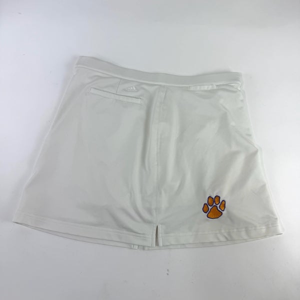 Used White UWSP Clemson Adidas Skort | Size 6 | E299