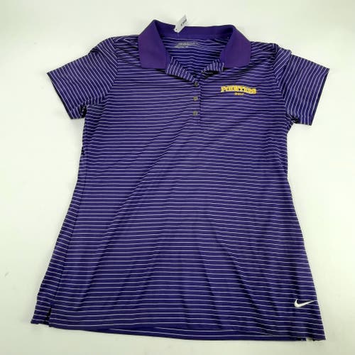 Used Womens Purple Nike UWSP Pointers Golf Polo | Womens Large | E300
