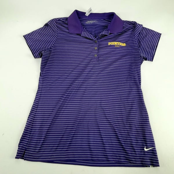 Used Womens Purple Nike UWSP Pointers Golf Polo | Womens Large | E300