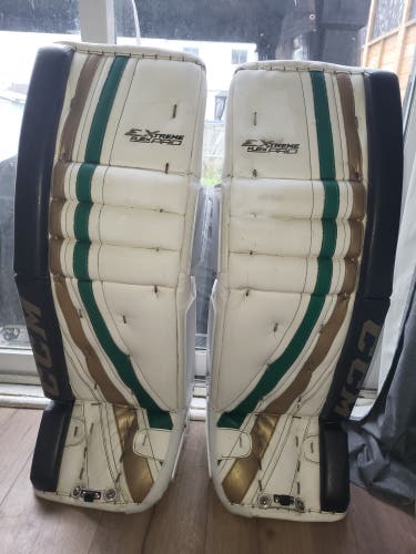 34"+1 CCM Extreme Flex Pro Goalie Leg Pads Pro Stock (Used)