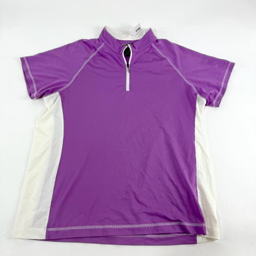 Used Purple Adidas UWSP Pointers Womens Polo | Womens Large | E266