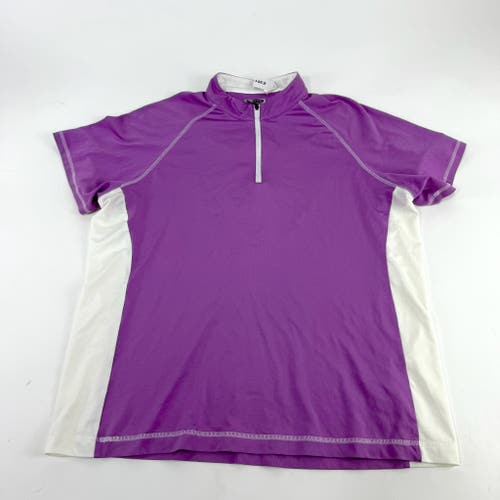 Used Purple Adidas UWSP Pointers Womens Polo | Womens XL | E301