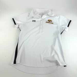 Used White Womens Adidas UWSP Pointers Golf Polo | Womens M | E271