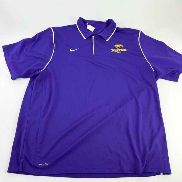 Used Purple Nike UWSP Pointers Golf Polo | Senior XXL | E269