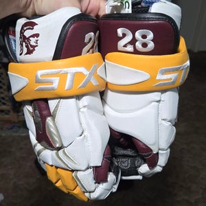 Vintage USC Trojans STX I-Pro Lacrosse Gloves 13" (New)