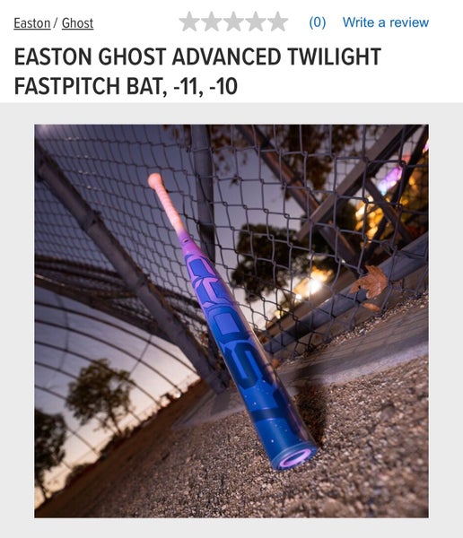 2026 Easton Ghost Twilight Advanced Composite Bat (-11) 21 oz 32" (New)