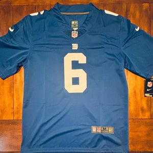Jaxson Dart #6 New York Giants  Adult Jersey Blue Size Medium NWT