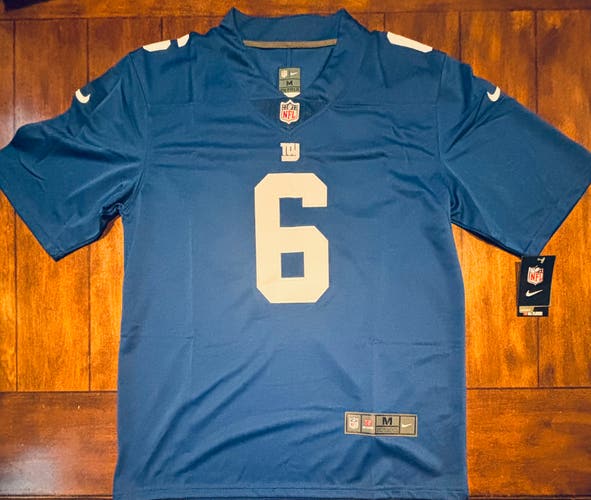 Jaxson Dart #6 New York Giants  Adult Jersey Blue Size Medium NWT