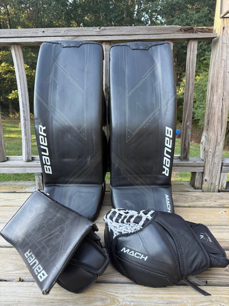 33" Bauer Mach Regular Goalie Full Set (Used) (READ DESCRIPTION)