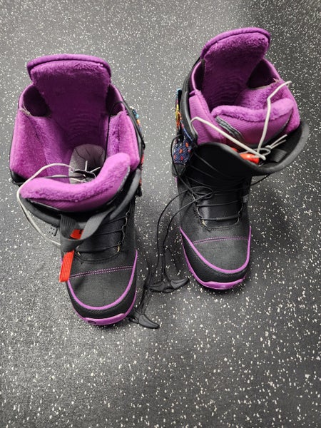 Used Burton RITUAL Womens Snowboard Boots Purple Senior 9 11849-S000033455