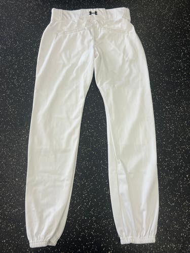 Used Under Armour MENS BASEBALL PANTS BB/SB Pant Mens White SM 11849-S000033403