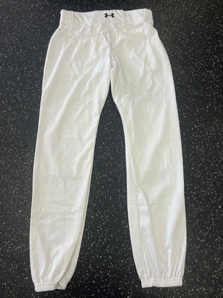 Used Under Armour MENS BASEBALL PANTS BB/SB Pant Mens White SM 11849-S000033403