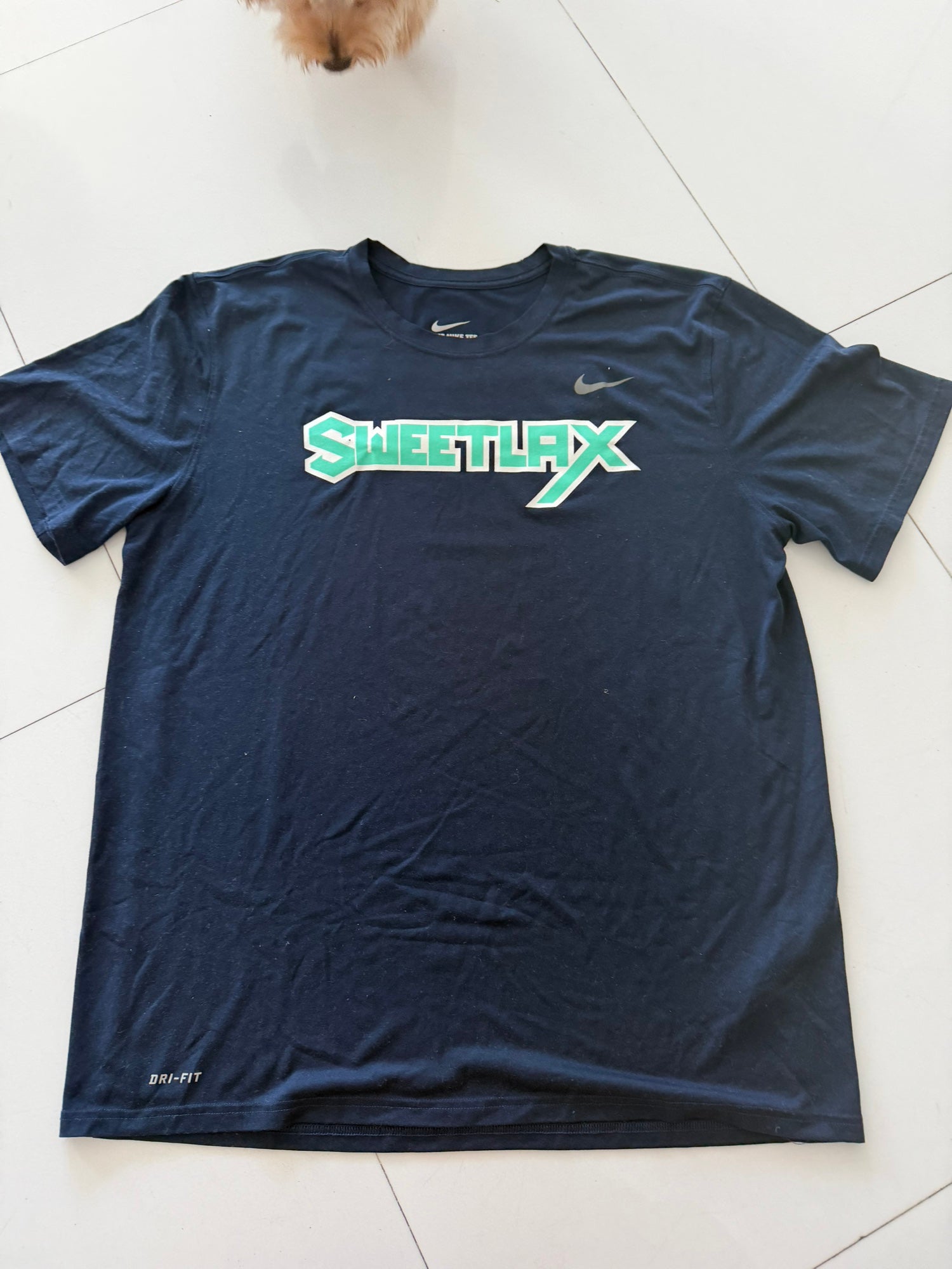 black and neon yellow nike shirt