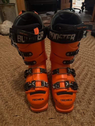 Mondo 29 & 29.5 Unisex Tecnica Firebird R Racing Ski Boots Medium Flex (Used)