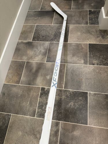 Senior White CCM XF Ghost Left Hand Hockey Stick P29+1/4 75 Flex (New)