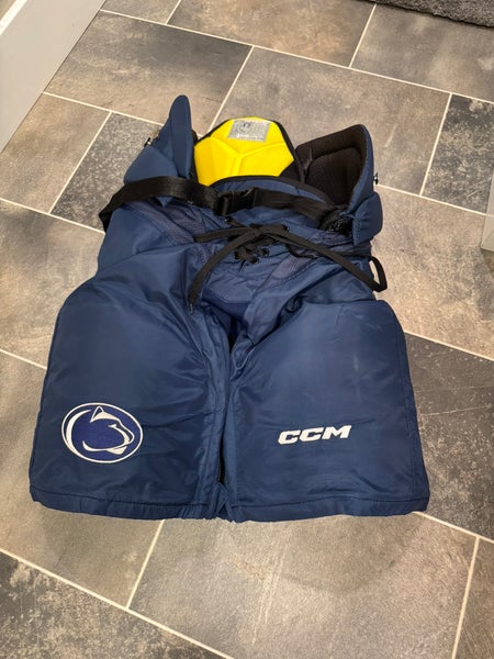Penn State Hockey Used CCM Tacks HPTK Player Pants Senior Small #17