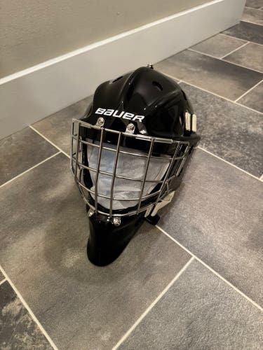 Senior 2025 Medium Black Bauer Profile 960 Goalie Mask (New)