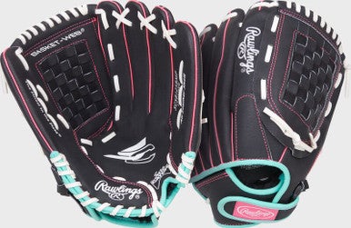 New SURE CATCH Youth Softball Glove 12.5" BLK/MT RH 11873-RAWSCSB125BMPRH