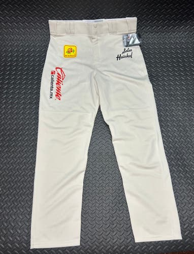 Men's Majestic Baseball Pants Size Large Liga De Mexico Sponsors