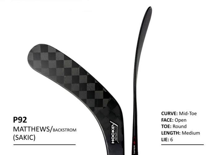 Senior Bauer Vapor FlyLite Right Handed Hockey Stick P92 77 Flex Pro Stock (New) and P92 82 (New)