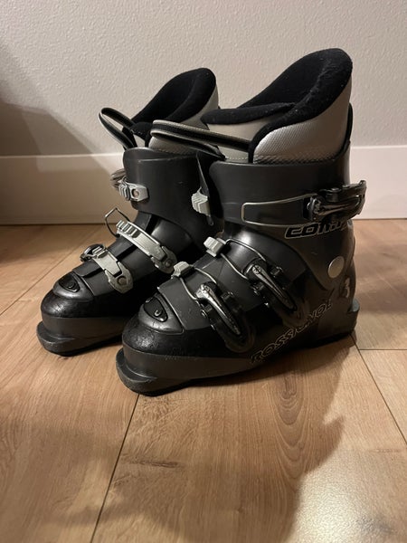 KIDS YOUTH 20.0 ROSSIGNOL COMP J3 Ski Boots (YOUTH 2) *USED WASHED & CLEAN 246mm