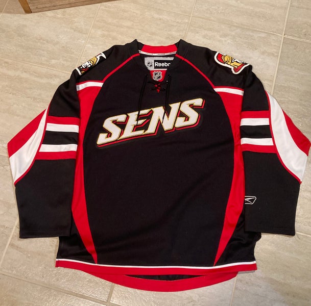 Ottawa Senators “Sens” Black alternate Reebok Jersey L