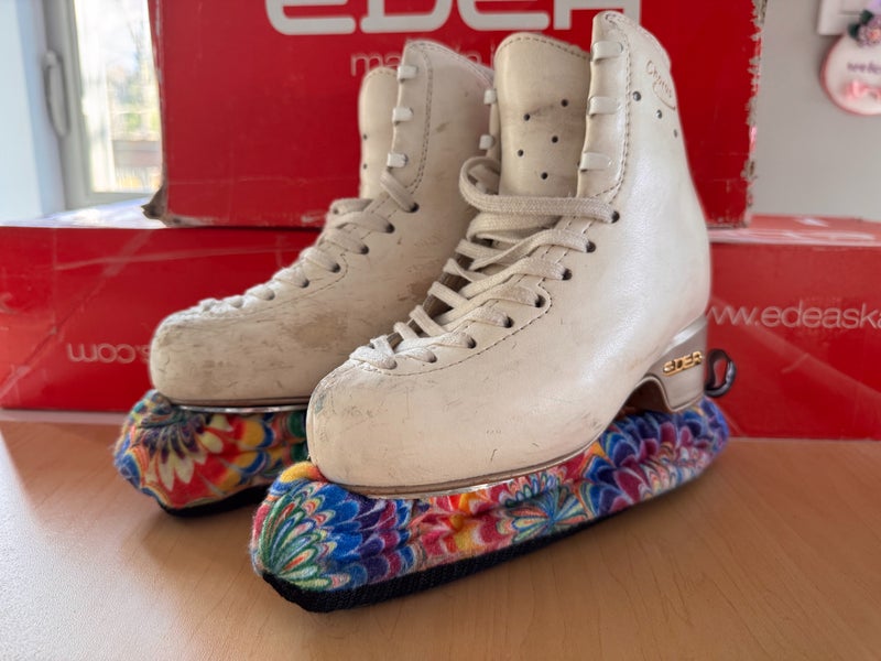 EDEA Chorus Figure Skates B Junior 1 (Used) + MK Professional Freestyle blades + Soft Guard