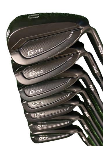 Ping G710 Iron Set Black Dot 5-PW,UW RH Alta CB Awt Regular Graphite 5i 38 Clean