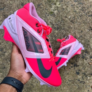 Nike Alpha Menace Pro 4 Mid Top Molded Cleats  pink BCA size 11