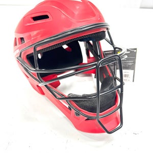 Used Easton ELITE X 6 1/2 - 7 1/8 Catchers Helmet w/Mask Red One Size 11860-S000301229