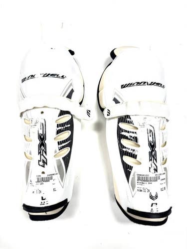 Used WinnWell GX4 Junior Shin Guards White 11" 11860-S000301221