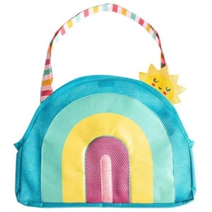Stephen Joseph Vibrant Kids Multicolor Rainbow Beach Tote Bag & Play Set TLW647
