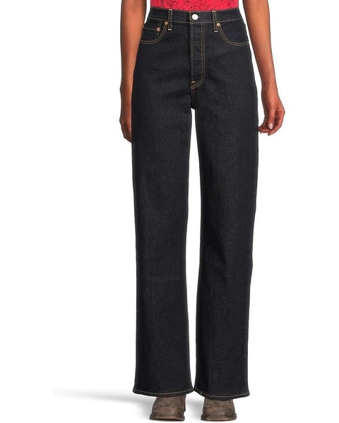 Levi's Ribcage Full Length Jeans Women's 30x32 Small Course Denim Stretch TLW694