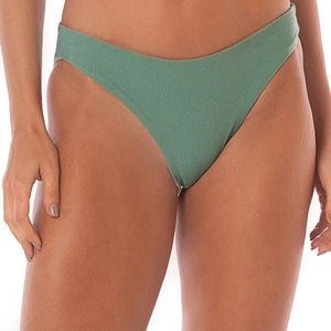 Maaji Shamrock Green Mirage Bikini Bottom Womens M Green Stretch Swimsuit TLW689