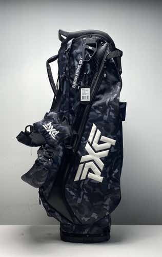 PXG Fairway Camo Carry Stand Bag Black Camo 4-Way Divide Dual Strap Golf Bag NEW