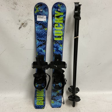 Used LUCKY BUMS BEGINNER SKIS Navy Blue 11855-S000194898